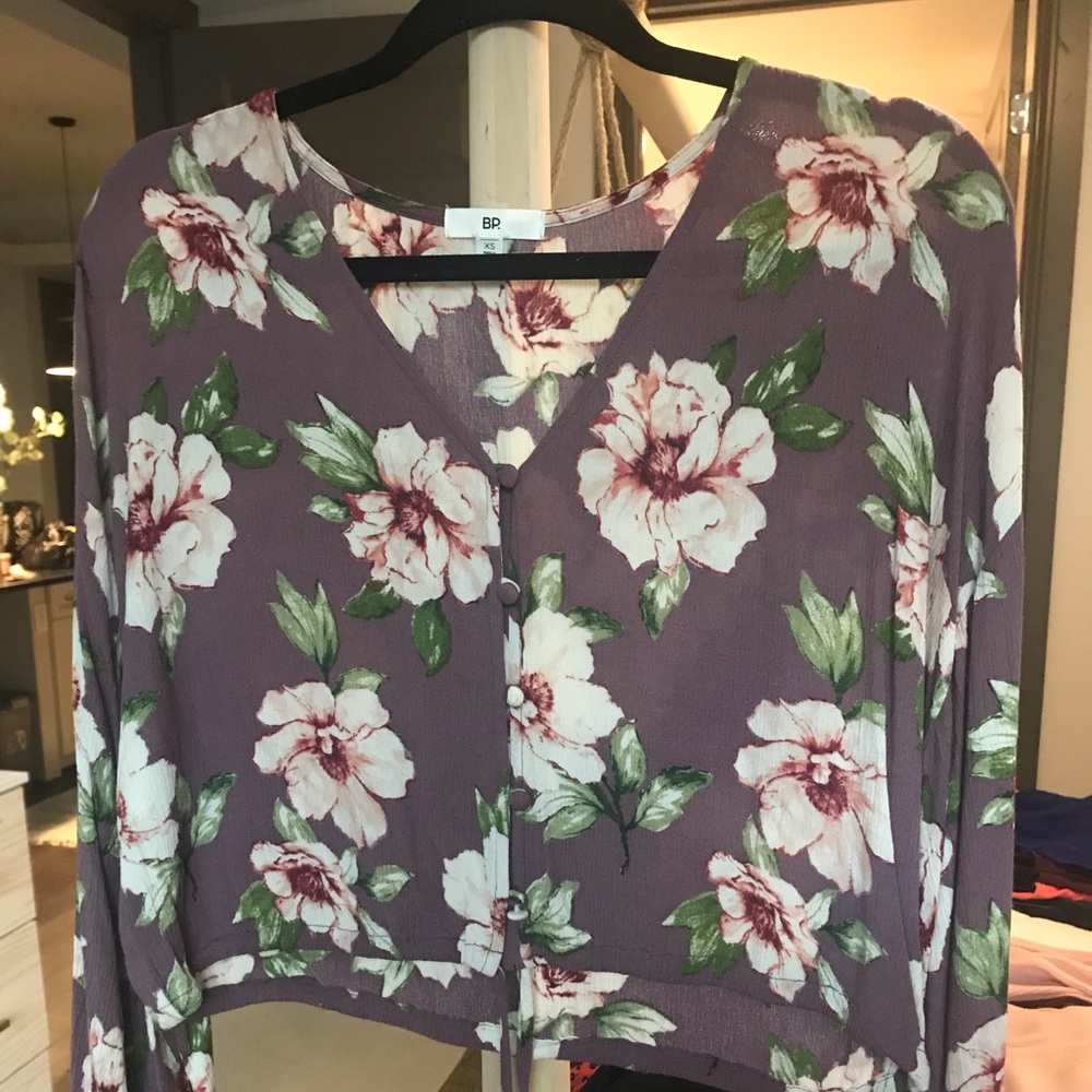 Floral crop top